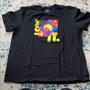 Nike Black Tee with Colorful Graphic